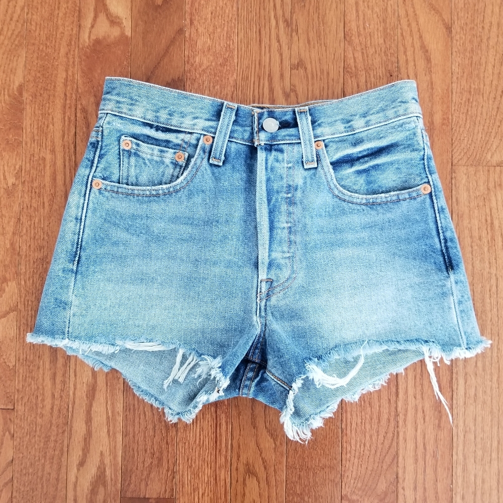 Levi's 501 Shorts Highrise Cutoff Button Fly